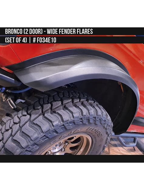 2022 bronco painted fender flares.